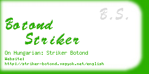 botond striker business card